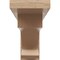 Ekena Millwork 4"W x 24"D x 8"H Thin Alma Rough Cedar Woodgrain TimberThane Corbel, Primed Tan CORUR04X24X08ALMRCPR - alternate 5